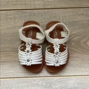 White sandals